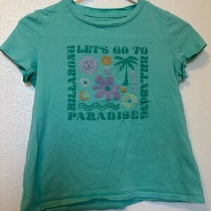 Girls Billabong Teal tee Size Medium